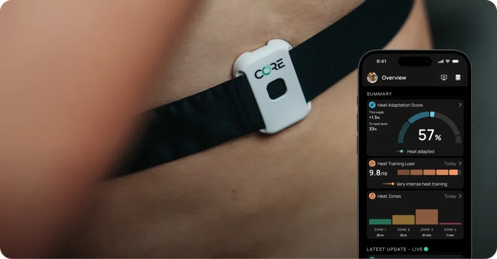 CORE body temp monitoring. 